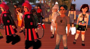 Familiar VBCO cast members including Trilby Minotaur, St. Leo Lions Zimmer, Vanessa Blaylock, Lyssa Varun and many others reimagine themselves as children standing on a bridge at the end of the earth at the dawn of a new day