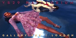 Avatars floating in water at the dock behind Compton's Live in London.