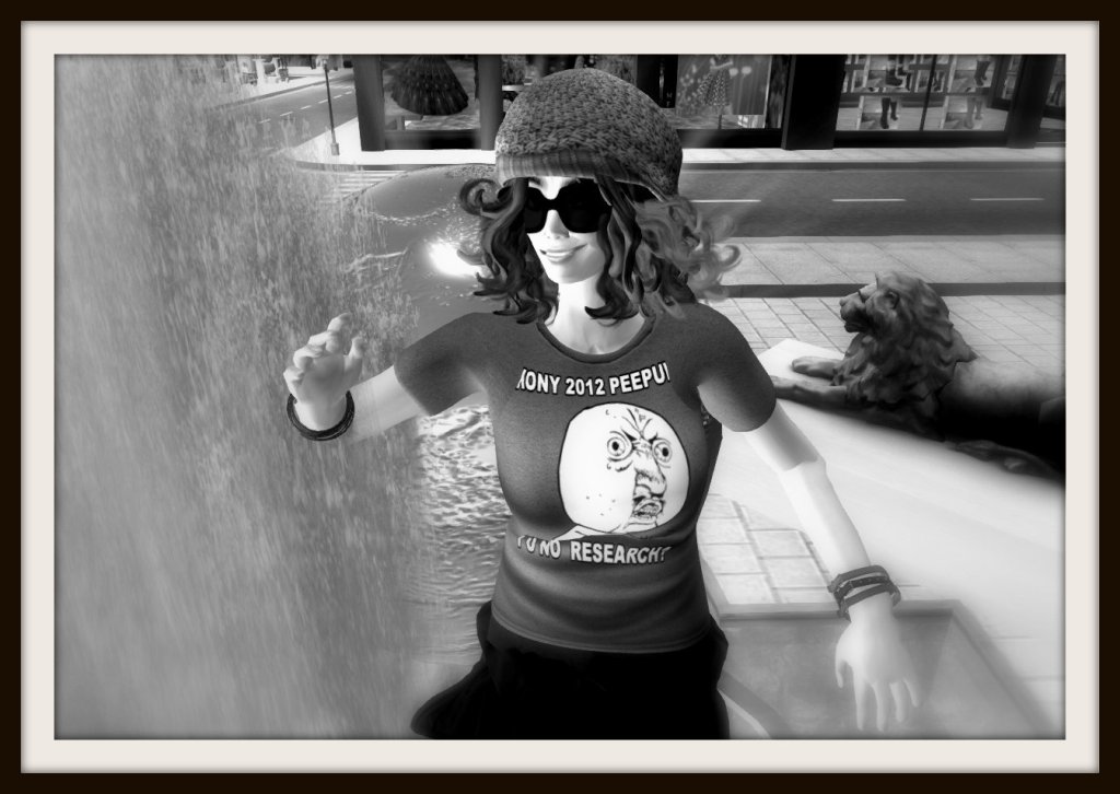 Agnes Sharple dances in the fountain at Trafalgar Square, London, in participation with Beth Fein's Dance Anywhere