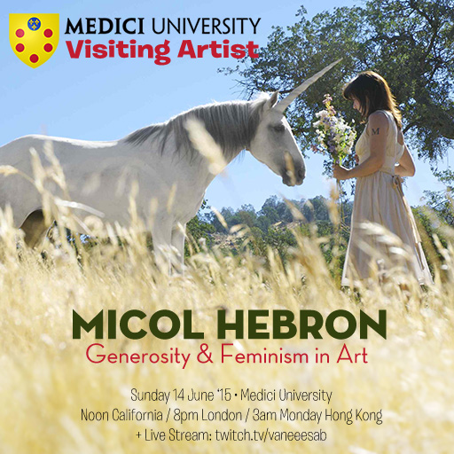 Micol Hebron, visiting artist, Medici University