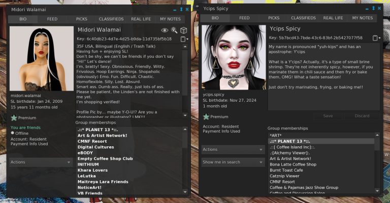 SL Profiles in different Viewers