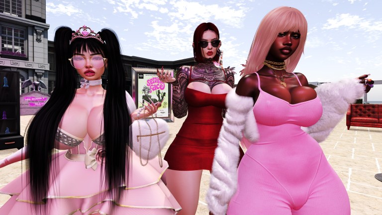 Petra, J, and Olaoluwa at Pink Institute