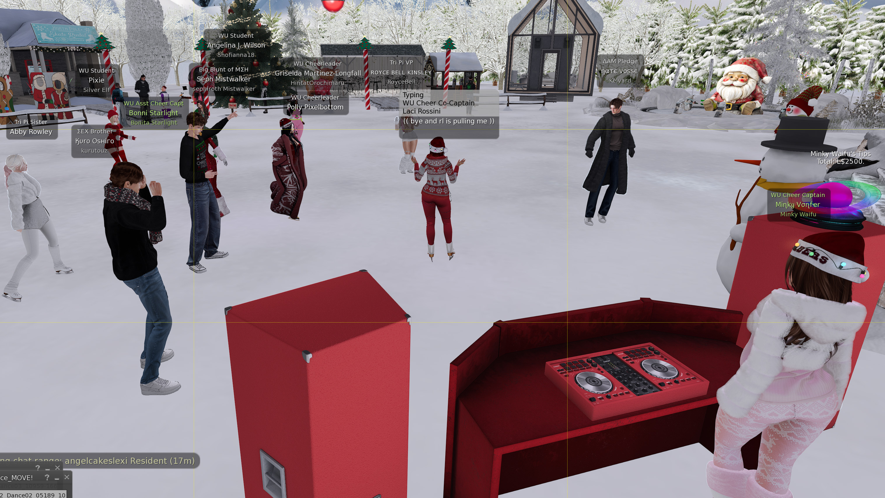 WU Cheer Squad’s Santa on Ice